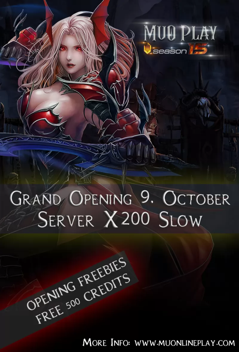 ⭐️ MuO Play S15 [GRAND OPENING] 09/10 October 9 !! ⭐️