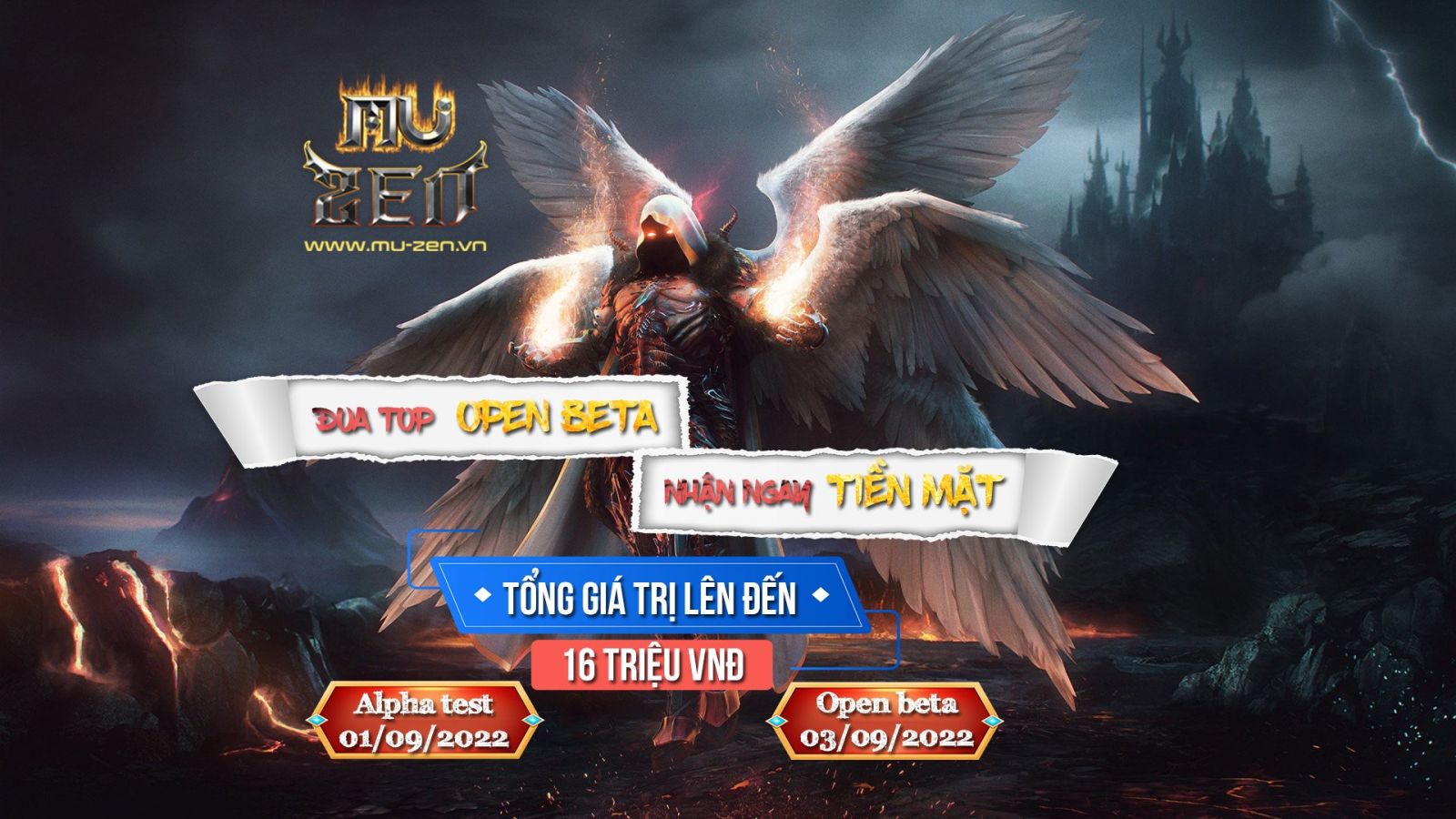 Mu zen – Ra mắt máy chủ mới Arena Đua top Open beta nhận phần thưởng tổng giá trị lên đến 16 triệu VNĐ chuyển thẳng vào AMT