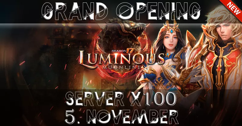 LUMINOUS MU - S17 - NEW Unique Server - Special Events & Beginner Bonuses