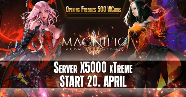 MagnificMu - S18 - X5000 - Start 20 April