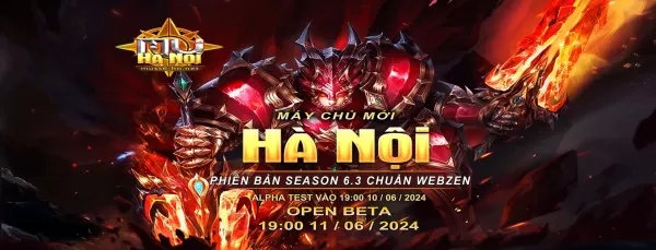 Mu Hà Nội Season 6 ra mắt máy chủ free 100% cày là có.