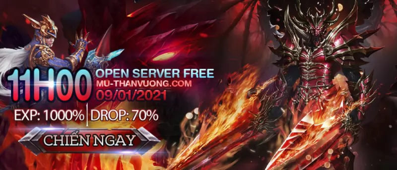 Mu-ThanVuong.Com Open Server mới 11h00 ngày 09/01/2021